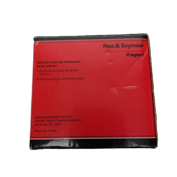 Pass & Seymour Legrand 30/50 Amp Angle Plug 304B Black Dryer Range Dual Function - Picture 9 of 12